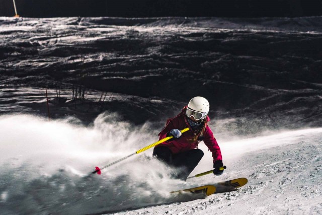 Night Skiing in Manigod