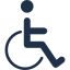 Accessible avec aide