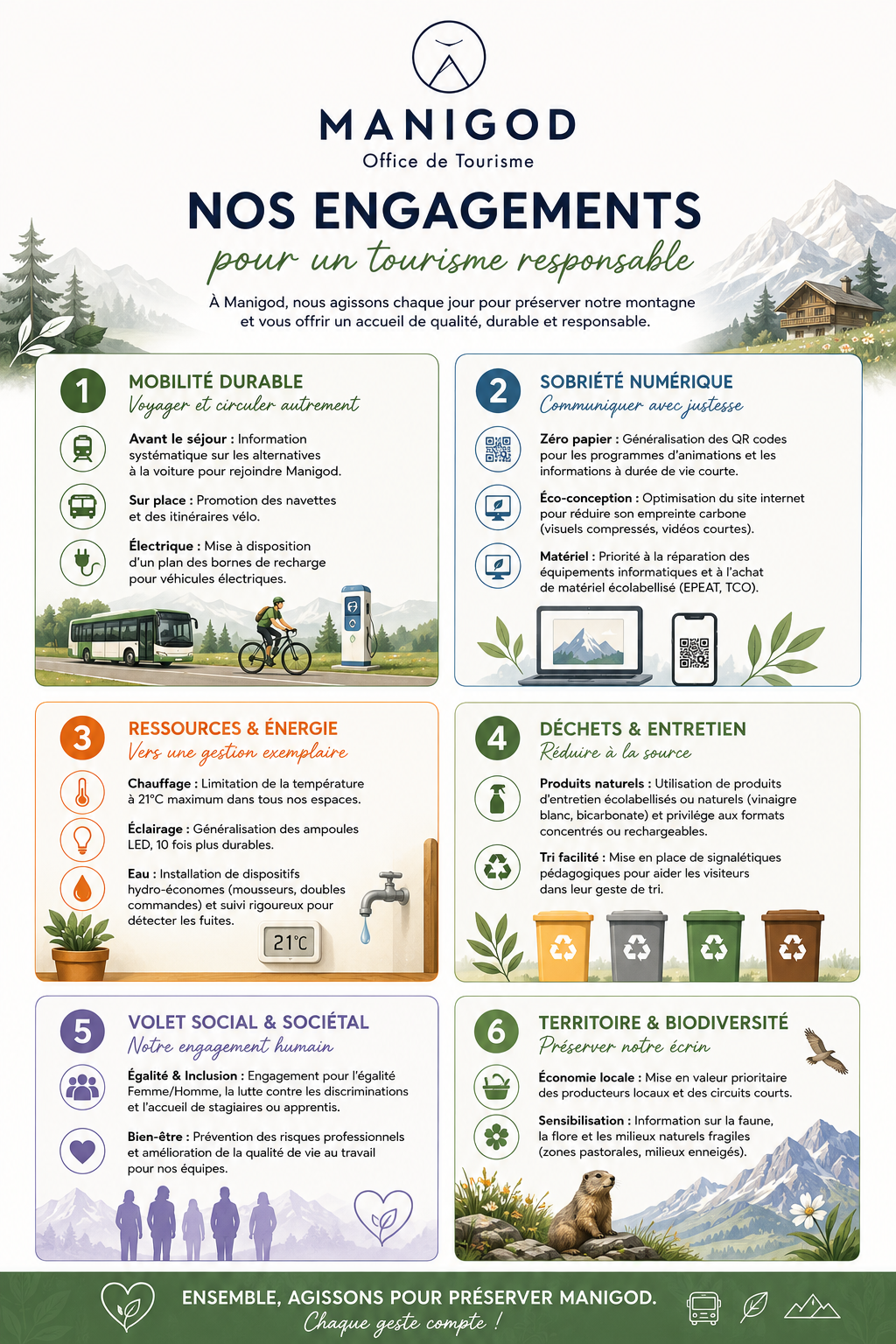 Engagements pour un tourisme durable Manigod - &copy; OT Manigod