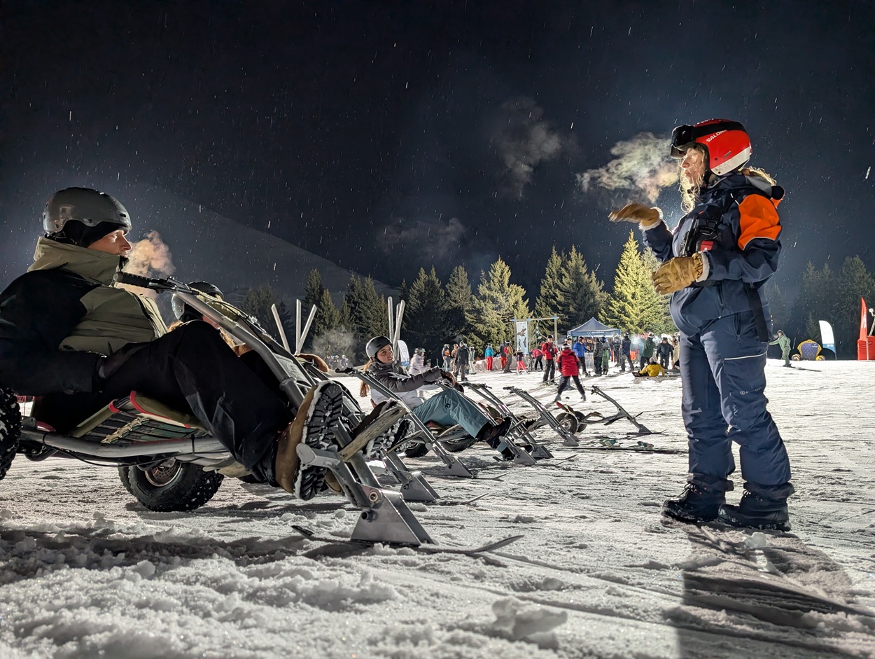 Mountain Karts in Manigod winter Mountain Karts in Manigod winter