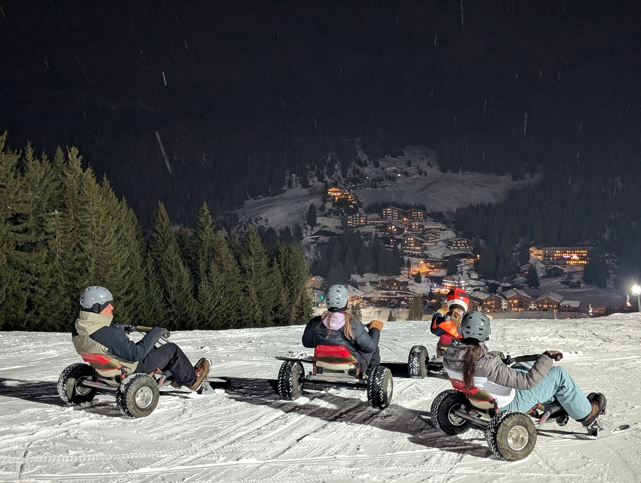 Mountain Karts in Manigod winter Mountain Karts in Manigod winter
