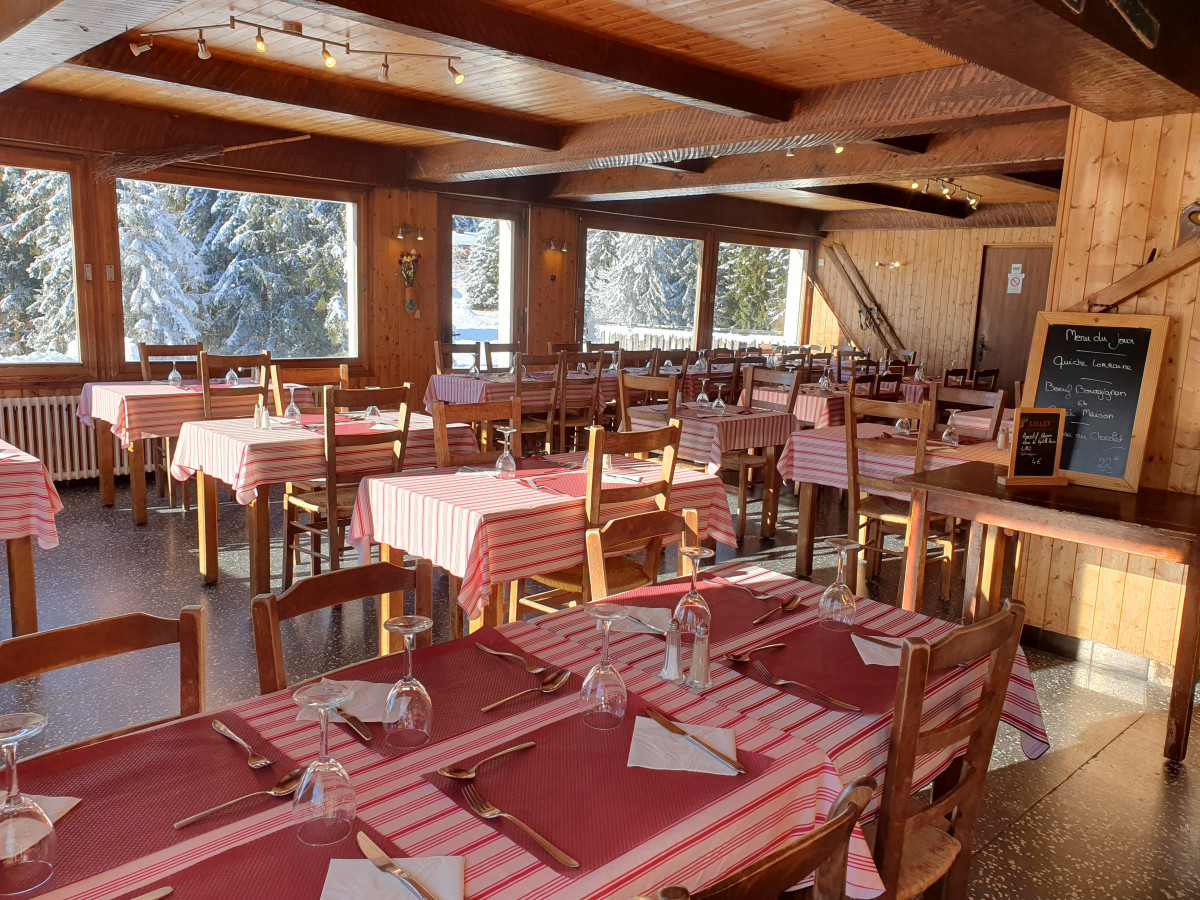 Salle intérieure Restaurant Les Rosières