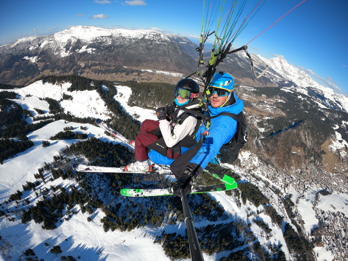 Vol biplace parapente hiver Vol biplace parapente hiver