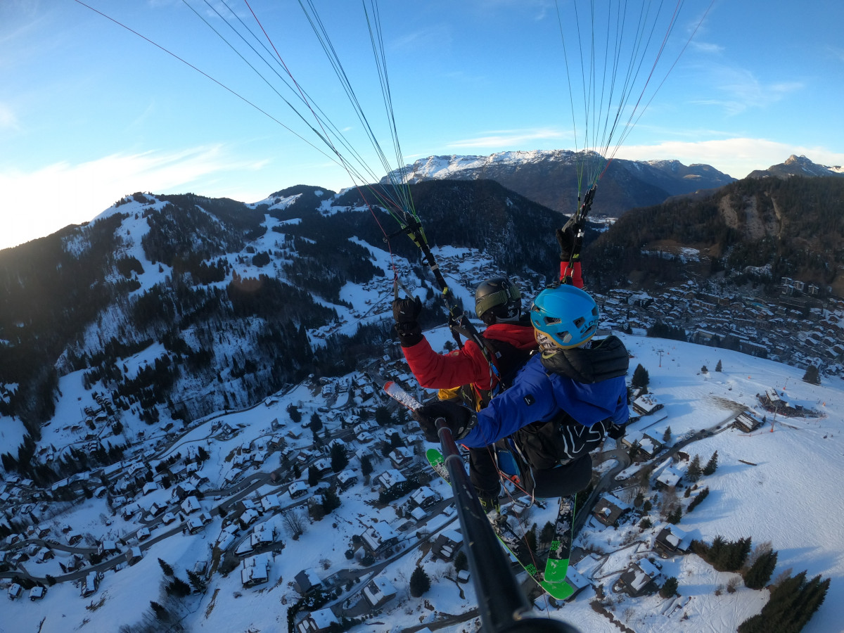 Vol biplace parapente hiver Vol biplace parapente hiver