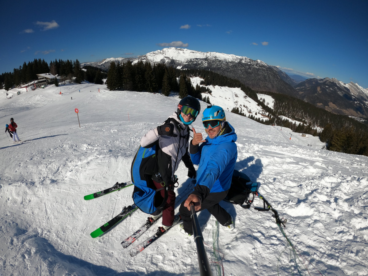 Vol biplace parapente hiver Vol biplace parapente hiver