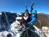Vol biplace parapente hiver