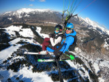 Vol biplace parapente hiver
