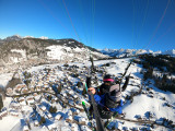 Vol biplace parapente hiver
