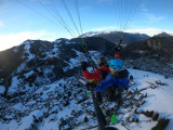 Vol biplace parapente hiver