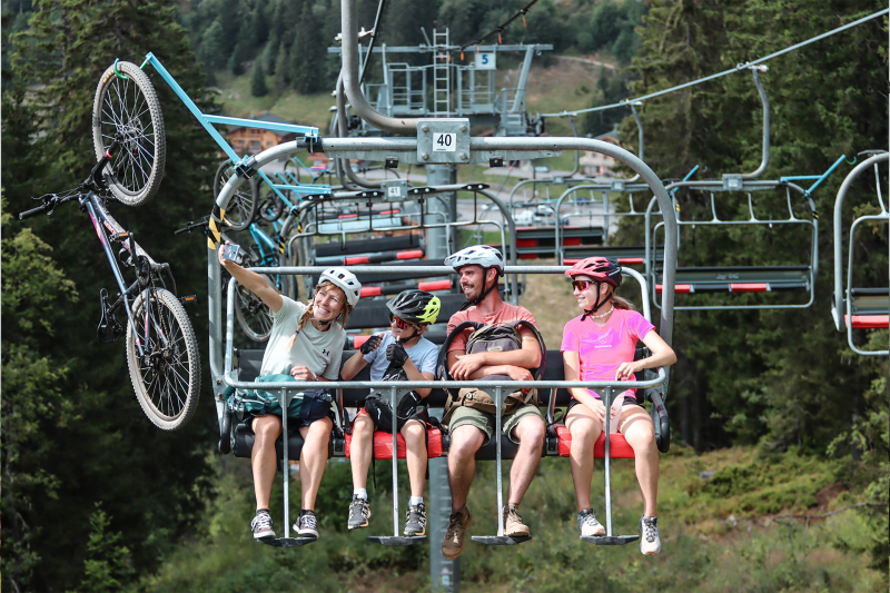 Piste verte descendante Aiglon_Manigod