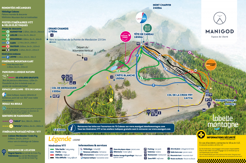 Piste verte descendante Renardeau_Manigod