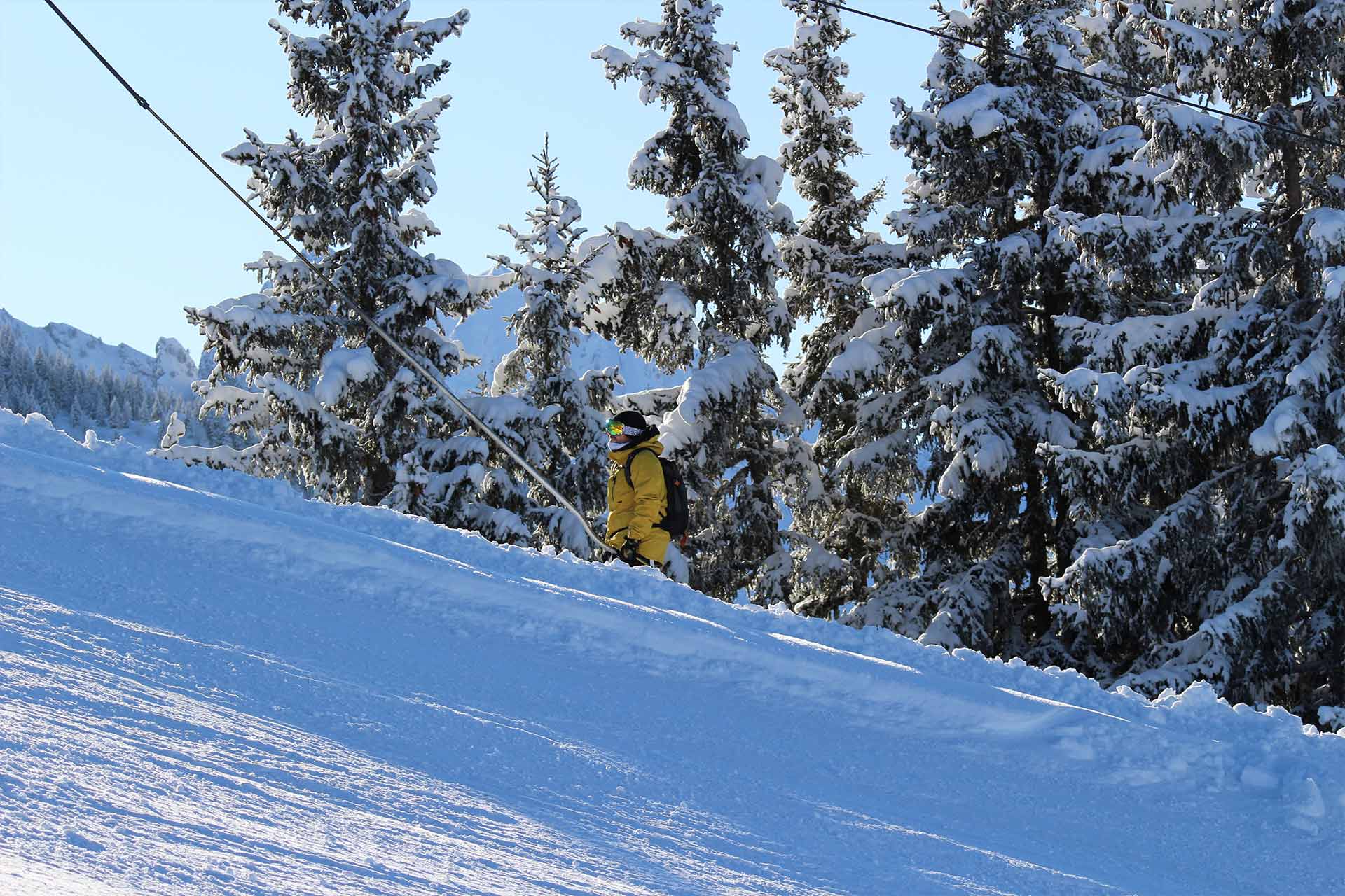 Alpines Skifahren Manigod - © M. Sauvage