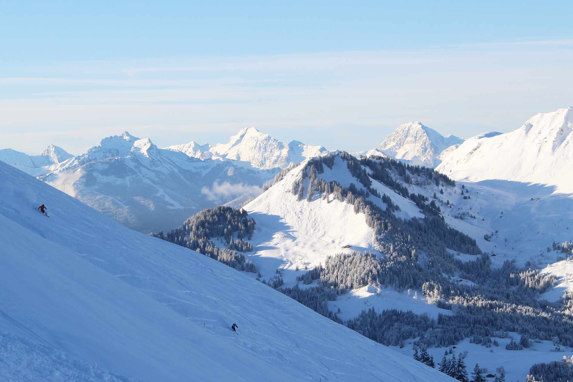 Alpines Skifahren Manigod - © M. Sauvage