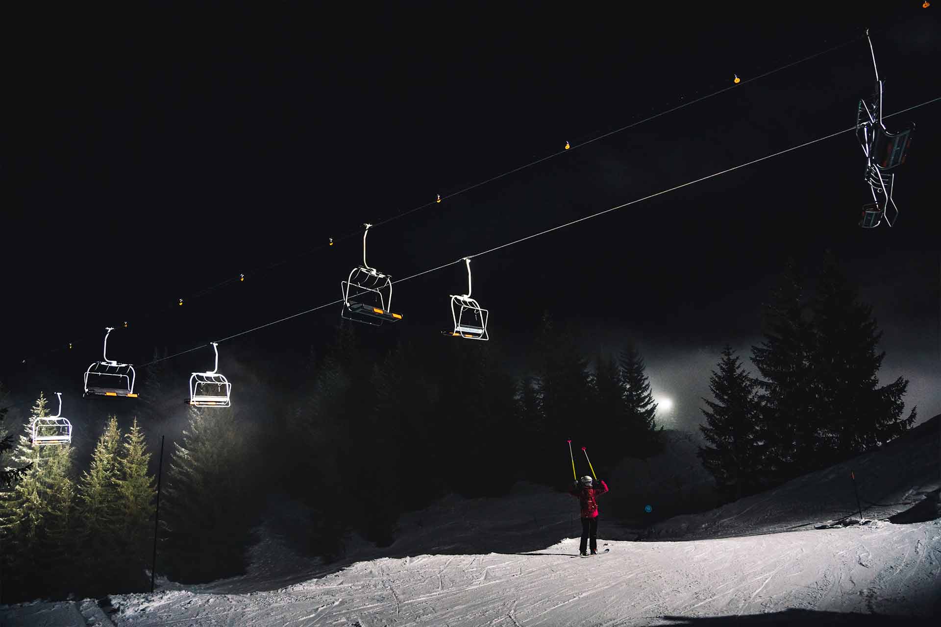 Ski Nocturne à Manigod - © Esprits Outdoor