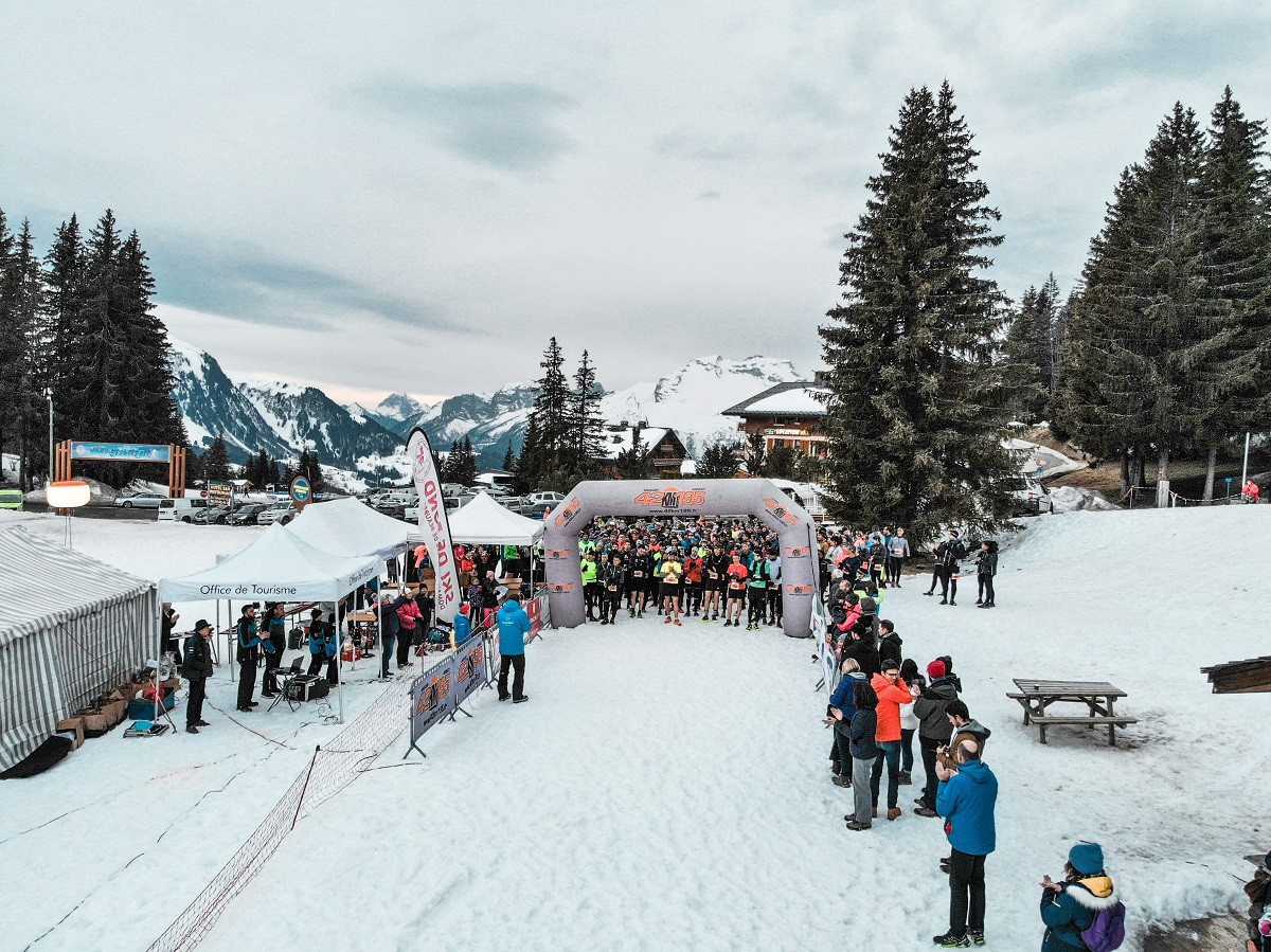 Départ de trail de l'Aigle Blanc Départ de trail de l'Aigle Blanc