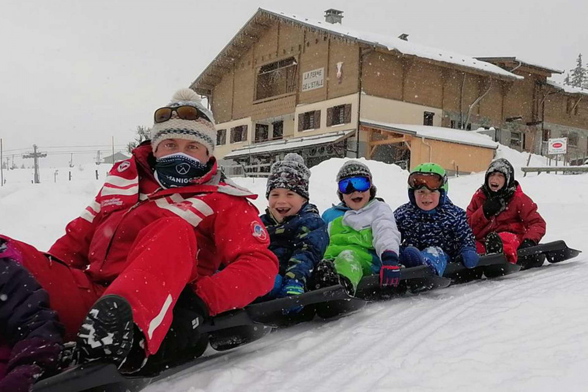 Snake gliss avec l'ESF_Manigod