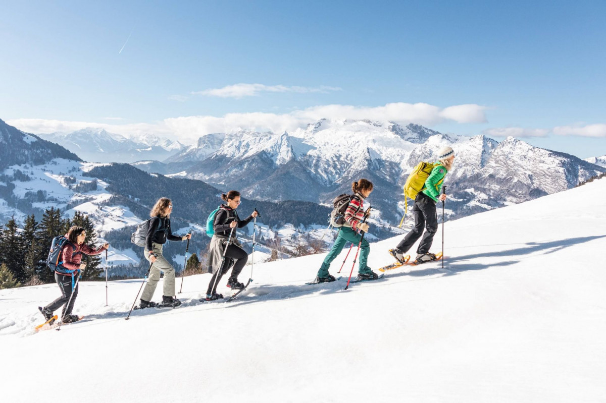 Sortie raquettes à neige - Bureau des guides Thônes Manigod_Manigod