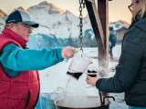 Pot d'accueil hiver au col de Merdassier_Manigod