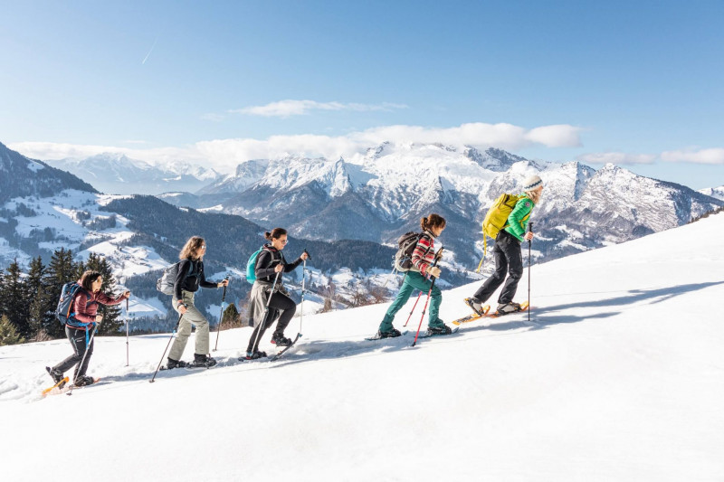 Snowshoe outing - Bureau des guides Thônes Manigod_Manigod Snowshoe outing - Bureau des guides Thônes Manigod_Manigod