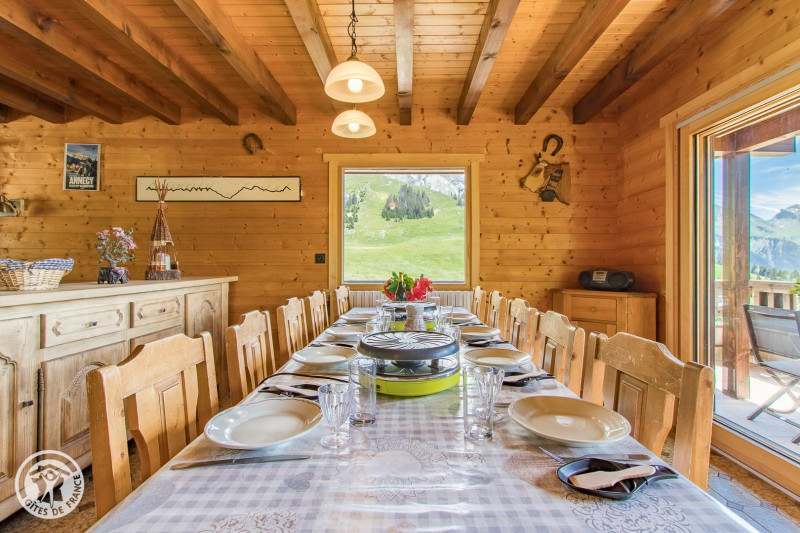 salle à manger vue piste ou montagne