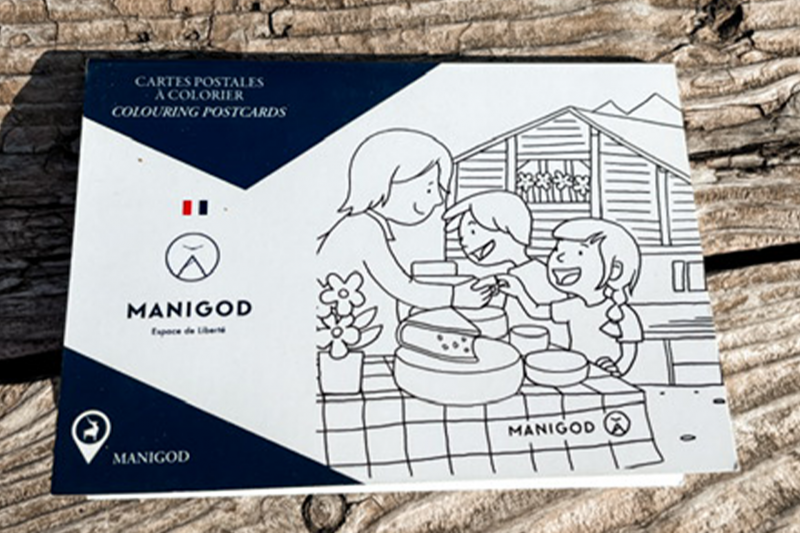 Manigod personalisiertes Postkartenheft